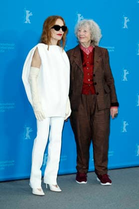 Isabelle Huppert and Ulrike Ottinger at the photocall for the feature film The Blood Countess at the Berlinale 2026 76 Berlin International Film Festival at the Hotel Grand Hyatt Berlin, 16 02 2026 Foto:xC.xTamckex xFuturexImagex blutgraefin_6301