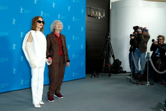 Isabelle Huppert and Ulrike Ottinger at the photocall for the feature film The Blood Countess at the Berlinale 2026 76 Berlin International Film Festival at the Hotel Grand Hyatt Berlin, 16 02 2026 Foto:xC.xTamckex xFuturexImagex blutgraefin_6304