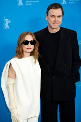 Isabelle Huppert and Lars Eidinger at the photocall for the feature film The Blood Countess at the Berlinale 2026 76 Berlin International Film Festival at the Hotel Grand Hyatt Berlin, 16 02 2026 Foto:xC.xNiehausx xFuturexImagex blutgraefin_6350
