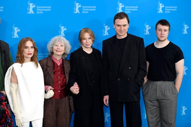 Isabelle Huppert, Ulrike Ottinger, Birgit Minichmayr, Lars Eidinger and Thomas Schubert at the photocall for the feature film The Blood Countess at the Berlinale 2026 76 Berlin International Film Festival at the Hotel Grand Hyatt Berlin, 16 02 2026 Foto:xC.xNiehausx xFuturexImagex blutgraefin_6364