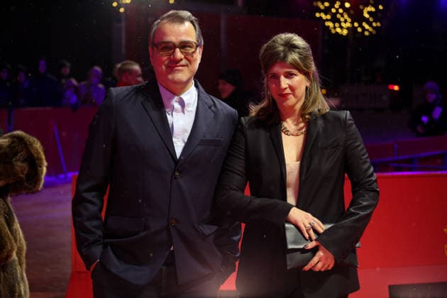 February 16, 2026, Berlin, Germany: Hungarian director Kornel Mundruczo (L) and Hungarian screenwriter Kata Weber attend the screening of At the Sea during the 76th Berlin International Film Festival, in Berlin. The 76th Berlinale runs from 12 to 22 February 2026. Berlin Germany - ZUMAf146 20260216_zip_f146_045 Copyright: xRouzbehxFouladix