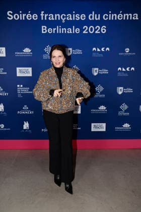 Juliette Binoche at the award ceremony of the Order of Knighthood for Art and Literature during the Berlinale Soiree Francaise du Cinema at the French Embassy on 16 02 2026 in Berlin Juliette Binoche at the Berlinale Soiree Francaise du Cinema in Berlin