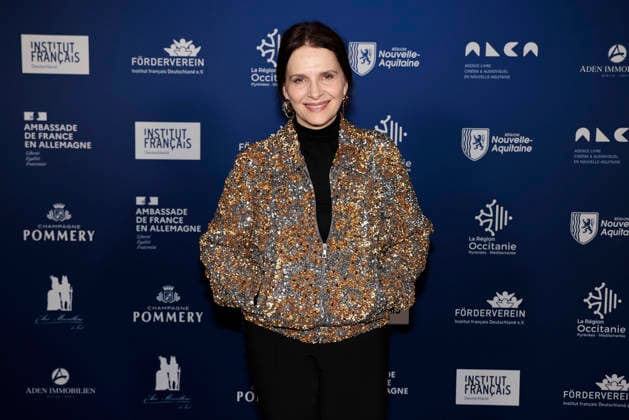 Juliette Binoche at the award ceremony of the Order of Knighthood for Art and Literature during the Berlinale Soiree Francaise du Cinema at the French Embassy on 16 02 2026 in Berlin Juliette Binoche at the Berlinale Soiree Francaise du Cinema in Berlin
