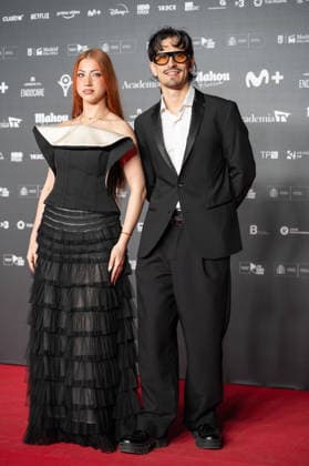 Red carpet of the Iris Awards in Madrid, Spain - 16 Feb 2026 Tony Grox and Lucy Calys attend the red carpet of the Iris Awards at the Teatro Real in Madrid. Madrid Spain Copyright: xAtilanoxGarciax xSOPAxImagesx photos05443