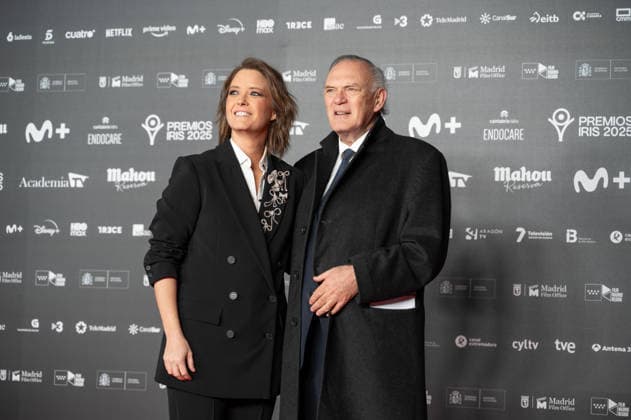 February 16, 2026, Madrid, Spain: Maria Casado and Pedro Piqueras attend the red carpet of the Iris Awards at the Teatro Real in Madrid. Madrid Spain - ZUMAs197 20260216_aaa_s197_188 Copyright: xAtilanoxGarciax