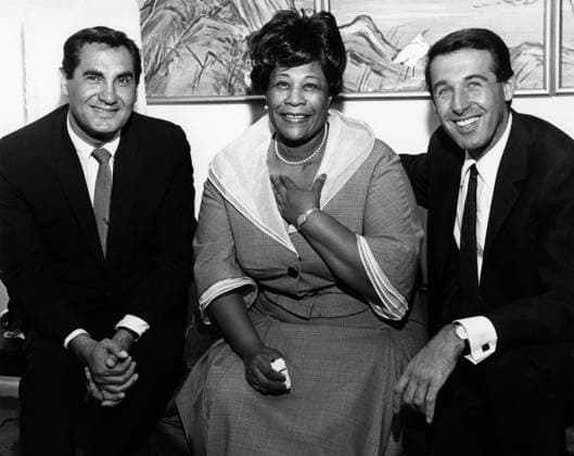 RECORD DATE NOT STATED Ella Fitzgerald with Sandler and Young (Tony Sandler and Ralph Young) circa 1960s ** I.V.M. EDITORIAL USE ONLY  Copyright: x