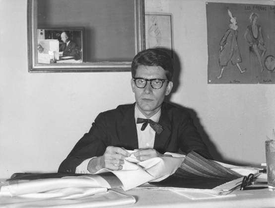 Yves Saint-Laurent 1936-2008 French Fashion Designer June 1, 2008 - Paris, France - Yves Henri Donat Mathieu-Saint-Laurent (August 1, 1936 - June 1, 2008), known as YVES SAINT LAURENT, was a French fashion designer, and is regarded as one of the greatest names in fashion history. Yves spent his first year at the House of Dior on mundane tasks. Eventually he was allowed to submit sketches for the couture collection. In August 1957, Dior chose Saint Laurent to succeed him as designer. Dior was only 52 at the time. In October of that year Dior died of a massive heart attack, Yves was 21. 1960 - Yves found himself conscripted to serve in the French Army, but after 20 days he checked-in at a military hospital, where he received news that he had Copyright: xKeystonexPressxAgencyx