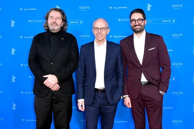 Guy Daleiden, Luc Frieden and Eric Thill at the premiere of the feature film The Blood Countess at the premiere of the feature film at the Berlinale 2026 76 Berlin International Film Festival at the Zoo Palast Berlin, 16 02 2026 Foto:xM.xBehrensx xFuturexImagex blutgraefin_6441