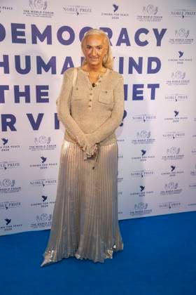 Michaela Mumm von Oldenburg as guest at the Cinema For Peace Gala 2026 at the Hotel Adlon Kempinski on 16 02 2026 in Berlin Berlin Germany