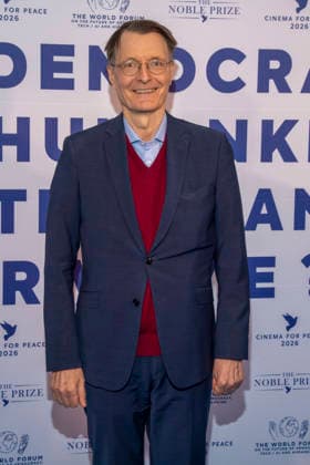 Karl Lauterbach ex Minister of Health as guest at the Cinema For Peace Gala 2026 at the Hotel Adlon Kempinski on 16 02 2026 in Berlin Berlin Germany