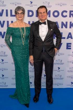 Vincent De Paul and his wife as guests at the Cinema For Peace Gala 2026 at the Hotel Adlon Kempinski on 16 02 2026 in Berlin Berlin Germany
