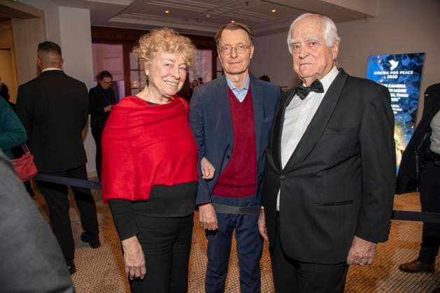 Gesine Schwan, Karl Lauterbach and Peter Eigen as guests at the Cinema For Peace Gala 2026 at the Hotel Adlon Kempinski on 16 February 2026 in Berlin Berlin Germany