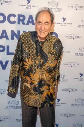 Albert Louis Albie Sachs South African lawyer, guest at the Cinema For Peace Gala 2026 at the Hotel Adlon Kempinski on 16 02 2026 in Berlin Berlin Germany