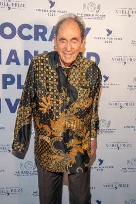 Albert Louis Albie Sachs South African lawyer, guest at the Cinema For Peace Gala 2026 at the Hotel Adlon Kempinski on 16 02 2026 in Berlin Berlin Germany