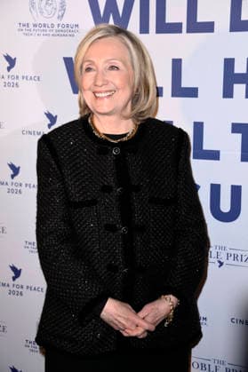 Hillary Clinton at the Cinema For Peace Gala 2026 at the Hotel Adlon Kempinski Berlin, 16 02 2026 Foto:xN.xKubelkax xFuturexImagex cinema_6283