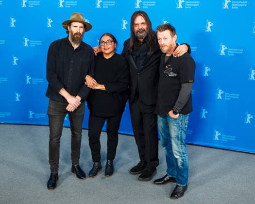 Photocall for Wolfram , Grand Hyatt Berlin, Berlin, Germany Tom Wright, Deborah Mailman, Warwick Thornton and Erroll Shand poses at the Photocall for Wolfram during Berlinale (Berlin Film Festival) at Grand Hyatt Berlin, Berlin, , Germany on 17 February 2026., Credit:Julie Edwards Avalon  Copyright: xJuliexEdwardsx xAvalonx 1075852388