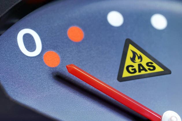 Gas storage tanks in Germany are only filled to a very low level, symbol photo Gas storage tanks in Germany are currently only filled to a very