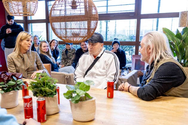 17-02-2026 Amsterdam Queen Maxima visited Opvanglocatie T6, a homeless shelter, to support homeless EU citizens and the collaboration between the relevant healthcare and support partners in Amsterdam. Â  Copyright: xPPEx
