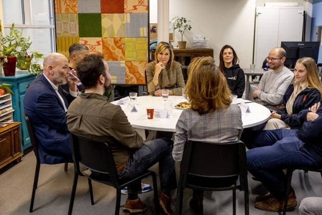 Queen Maxima Visits Homeless Shelter In Amsterdam - Netherlands Queen Máxima visits a homeless shelter in Amsterdam. The visit focuses on support for homeless EU citizens and collaboration between healthcare and supply chain partners. Amsterdam, The Netherlands, on February 17, 2026. Photo by Bruno Press Pool ABACAPRESS.COM Amsterdam Netherlands  Copyright: xBrunoxPress ABACAx