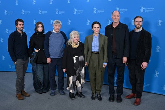 76th Berlin Film Festival Photocall Queen At Sea Adolpho Veloso, Florence Hunt, Tom Courtenay, Anna Calder-Marshall, Juliette Binoche, Lance Hammer, Tristan Goligher attending the photocall of the movie Queen At Sea during 76th Berlin International Film Festival in Berlin, Germany on 17 February 2026. Photo by Julien Reynaud APS-Medias ABACAPRESS.COM Berlin  Copyright: xReynaudxJulien APS-Medias ABACAx