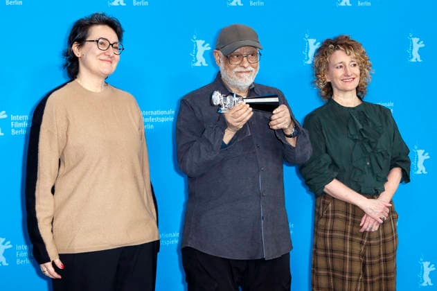 Barbara Wurm, Haile Gerima and Tricia Tuttle at the Berlinale Camera Photocall at the Berlinale 2026 76 Berlin International Film Festival at the Hotel Grand Hyatt Berlin, 17 02 2026 Foto:xC.xTamckex xFuturexImagex kamera_6204