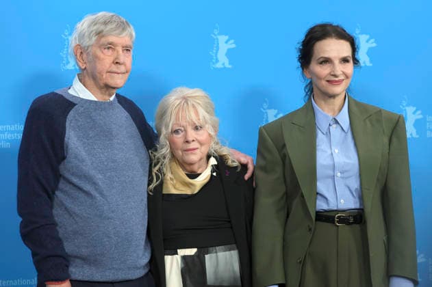 Tom Courtenay, Anna Calder Marshall and Juliette Binoche at the photocall for the feature film Queen at Sea at the Berlinale 2026 76 Berlin International Film Festival at the Hotel Grand Hyatt Berlin, 17 02 2026 Foto:xD.xBedrosianx xFuturexImagex queen_6289