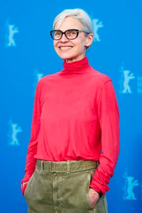 Angela Schanelec at the photocall for the movie Meine Frau weint My Wife Cries at the Berlinale 2026 76 Berlin International Film Festival at the Hotel Grand Hyatt Berlin, 17 02 2026 Foto:xJ.xEdwardsx xFuturexImagex wife_6201