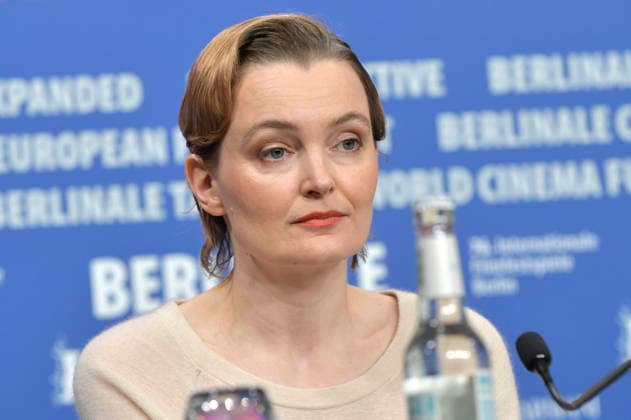 Birte Schnöink at the press conference for the feature film Meine Frau weint My Wife Cries at the Berlinale 2026 76 Berlin International Film Festival at the Hotel Grand Hyatt Berlin, 17 02 2026 Foto:xM.xBehrensx xFuturexImagex wife_6214