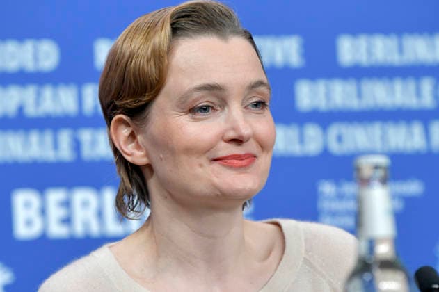 Birte Schnöink at the press conference for the feature film Meine Frau weint My Wife Cries at the Berlinale 2026 76 Berlin International Film Festival at the Hotel Grand Hyatt Berlin, 17 02 2026 Foto:xM.xBehrensx xFuturexImagex wife_6215