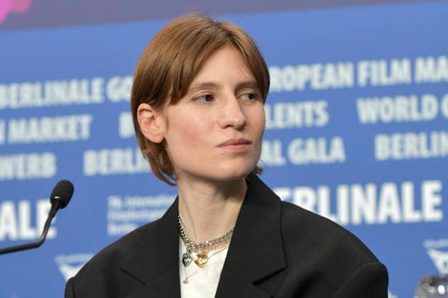 Agathe Bonitzer at the press conference for the feature film Meine Frau weint My Wife Cries at the Berlinale 2026 76 Berlin International Film Festival at the Hotel Grand Hyatt Berlin, 17 02 2026 Foto:xM.xBehrensx xFuturexImagex wife_6226