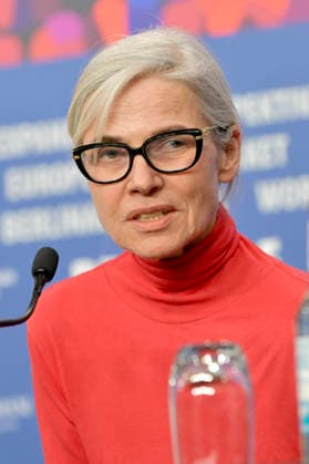 Angela Schanelec at the press conference for the feature film Meine Frau weint My Wife Cries at the Berlinale 2026 76 Berlin International Film Festival at the Hotel Grand Hyatt Berlin, 17 02 2026 Foto:xM.xBehrensx xFuturexImagex wife_6229