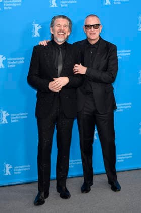 Ethan Hawke and Padraic McKinley at the photocall for the movie The Weight at the Berlinale 2026 76 Berlin International Film Festival at the Hotel Grand Hyatt Berlin, 17 02 2026 Foto:xC.xNiehausx xFuturexImagex weight_6204