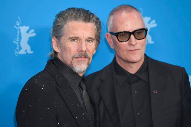Ethan Hawke and Padraic McKinley at the photocall for the movie The Weight at the Berlinale 2026 76 Berlin International Film Festival at the Hotel Grand Hyatt Berlin, 17 02 2026 Foto:xC.xNiehausx xFuturexImagex weight_6205