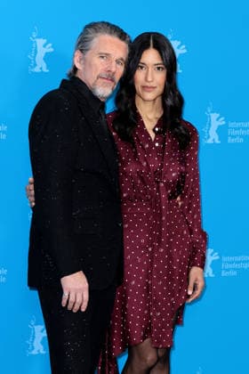 Ethan Hawke and Julia Jones at The Weight Photocall during the 76th Berlin International Film Festival Berlinale on February 17, 2026 in Berlin Berlinale 2026 The Weight Photocall with Ethan Hawke