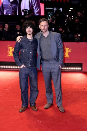 Cody Molko and Steven Cree at the Queen at Sea film premiere as part of the 76th Berlinale International Film Festival on 17 02 2026 in Berlin Queen at Sea film premiere with Juliette Binoche at the 76th Berlinale in Berlin