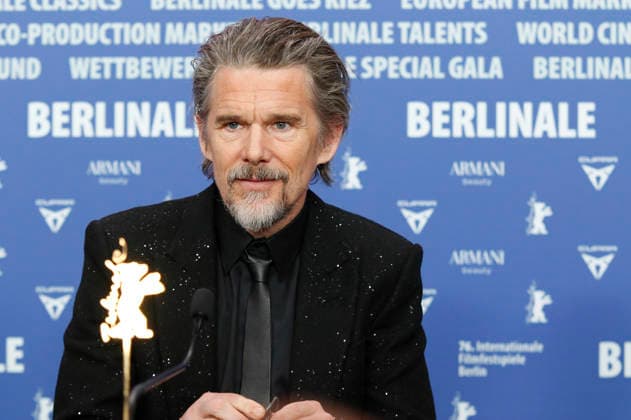 Ethan Hawke at the press conference for the feature film The Weight at the Berlinale 2026 76 Berlin International Film Festival at the Hotel Grand Hyatt Berlin, 17 02 2026 Foto:xC.xTamckex xFuturexImagex weight_6224