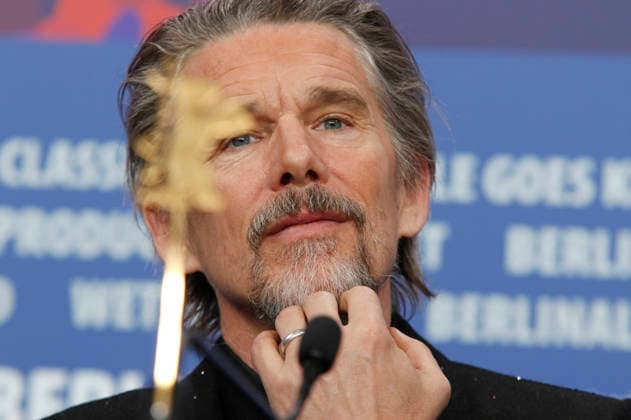 Ethan Hawke at the press conference for the feature film The Weight at the Berlinale 2026 76 Berlin International Film Festival at the Hotel Grand Hyatt Berlin, 17 02 2026 Foto:xC.xTamckex xFuturexImagex weight_6241