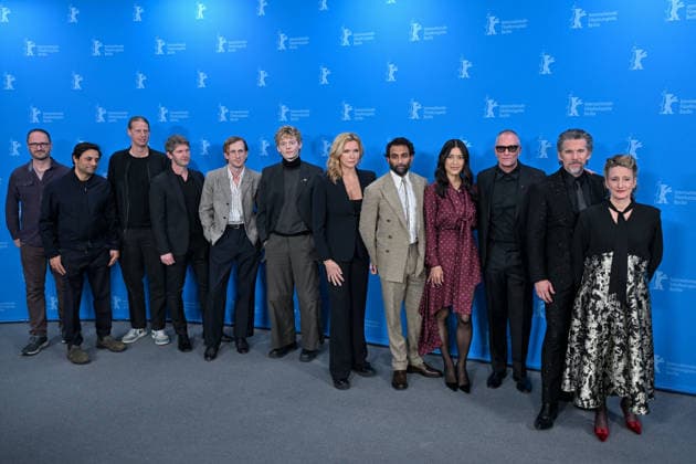 76th Berlin Film Festival Photocall The Weight Steffen Gerlach, Maximilian Leo, Jonas Katzenstein, Sam Hazeldine, Austin Amelio, Lucas Lynggaard Tønnesen, Veronica Ferres, Avi Nash, Julia Jones, Padraic McKinley, Ethan Hawke, Tricia Tuttle attending the photocall of the movie The Weight during 76th Berlin International Film Festival in Berlin, Germany on 17 February 2026. Photo by Julien Reynaud APS-Medias ABACAPRESS.COM Berlin Copyright: xReynaudxJulien APS-Medias ABACAx
