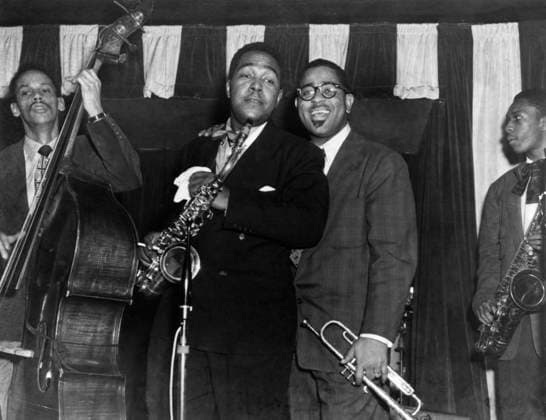 RECORD DATE NOT STATED Charlie Parker with Tommy Potter, Dizzy Gillespie and John Coltrane at Birdland in New York City 1951 ** I.V.M. EDITORIAL USE ONLY  Copyright: x