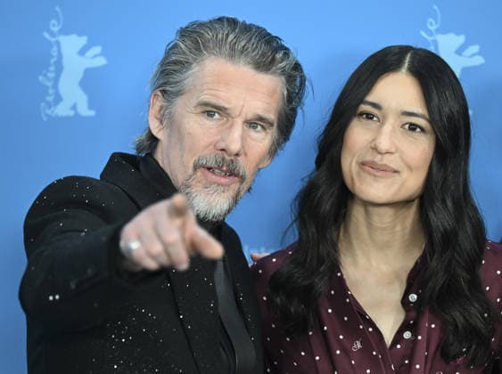 76th Berlin International Film Festival BERLIN, GERMANY - FEBRUARY 17: Actor Ethan Hawke and actress Julia Jones of the film The Weight , pose for photographers during the 76th Berlin International Film Festival (Berlinale) in Berlin, Germany, on February 17, 2026. Halil Sagirkaya Anadolu Berlin Germany. Editorial use only. Please get in touch for any other usage.  Copyright: x2026xAnadoluxHalilxSagirkayax