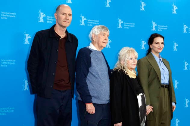 Lance Hammer, Tom Courtenay, Anna Calder Marshall, and Juliette Binoche at the photocall for the feature film Queen at Sea at the Berlinale 2026 76 Berlin International Film Festival at the Hotel Grand Hyatt Berlin, 17 02 2026 Foto:xC.xTamckex xFuturexImagex queen_6360