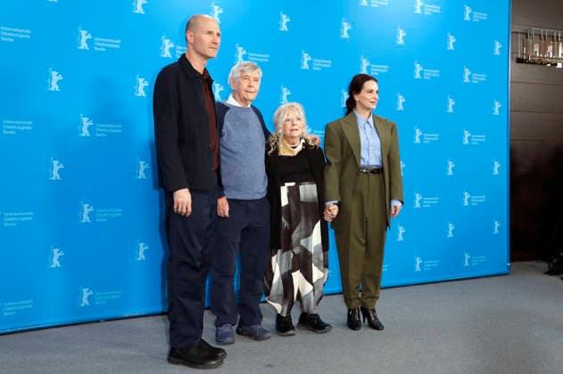 Lance Hammer, Tom Courtenay, Anna Calder Marshall, and Juliette Binoche at the photocall for the feature film Queen at Sea at the Berlinale 2026 76 Berlin International Film Festival at the Hotel Grand Hyatt Berlin, 17 02 2026 Foto:xC.xTamckex xFuturexImagex queen_6361
