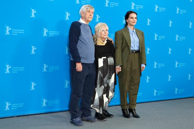 Tom Courtenay, Anna Calder Marshall and Juliette Binoche at the photocall for the feature film Queen at Sea at the Berlinale 2026 76 Berlin International Film Festival at the Hotel Grand Hyatt Berlin, 17 02 2026 Foto:xC.xTamckex xFuturexImagex queen_6362
