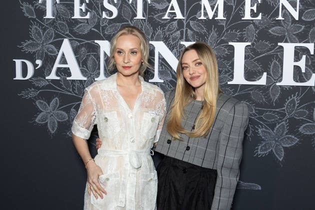 Le Testament D Ann Lee Paris Film Premiere NB Mona Fastvold, Amanda Seyfried attends Le Testament D Ann Lee Paris Film Premiere at Max Linder on February 17, 2026 in Paris, France. Photo by Nasser Berzane ABACAPRESS.COM Paris France  Copyright: xBerzanexNasser ABACAx