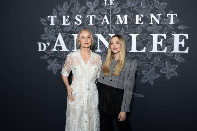 Le Testament D Ann Lee Paris Film Premiere NB Mona Fastvold, Amanda Seyfried attends Le Testament D Ann Lee Paris Film Premiere at Max Linder on February 17, 2026 in Paris, France. Photo by Nasser Berzane ABACAPRESS.COM Paris France  Copyright: xBerzanexNasser ABACAx
