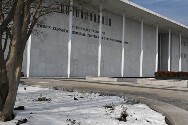 February 10, 2026, Washington, Dc, USA: 2 11 26 The Kennedy Center Washington DC..The Kennedy Center now has President Donald TrumpÃ¢â‚¬â ¢s name on the building. Washington USA - ZUMAb189 20260210_znp_b189_004 Copyright: xChristyxBowex