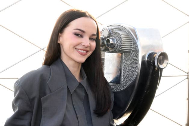 NEW YORK, NY- FEBRUARY 17: Dove Cameron pictured as the cast of Prime Video™s 56 Days celebrates it™s premiere during a visit to The Empire State Building on February 17, 2026 in New York City. Copyright: xMediaPunchx