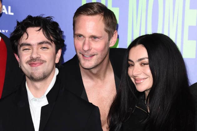 Aidan Zamiri, Alexander Skarsgard and Charlie xcx at the premiere of the movie The Moment at Picturehouse Central London, 17 02 2026 Foto:xS.xVasx xFuturexImagex moment_london_6274