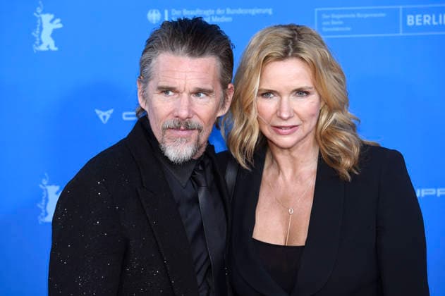 Ethan Hawke and Veronica Ferres at the premiere of the feature film The Weight The Weight Gold Rush at the Berlinale 2026 76 Berlin International Film Festival at the Zoo Palast Berlin, 17 02 2026 Foto:xC.xNiehausx xFuturexImagex weight_6307
