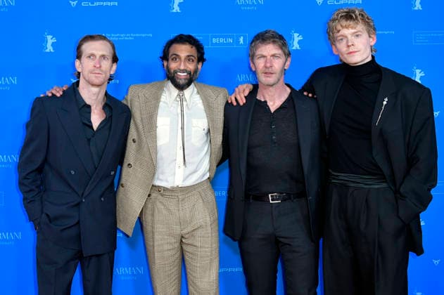 Austin Amelio, Avi Nash, Sam Hazeldine and Lucas Lynggaard Tonnesen at the premiere of the feature film The Weight The Weight Gold Rush at the Berlinale 2026 76 Berlin International Film Festival at the Zoo Palast Berlin, 17 02 2026 Foto:xM.xBehrensx xFuturexImagex weight_6377